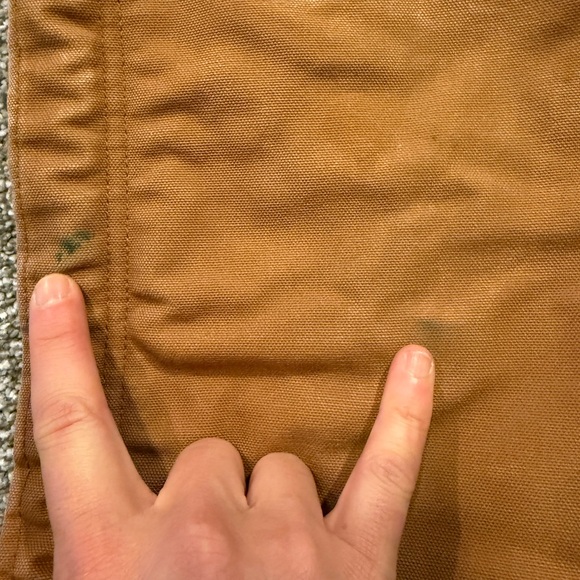 Carhartt FR Overalls Mens 50x36 * Flame Resistant Heavy Quilt Lined Bib Workwear - Picture 10 of 11